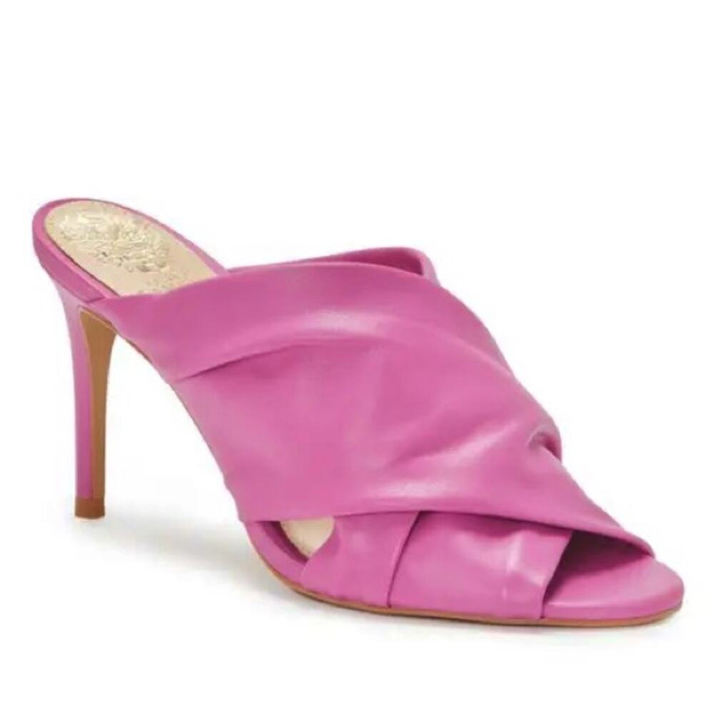 FINAL PRICE NEW Vince Camuto Clarstie High Heel Open Toe Slip-On Mules